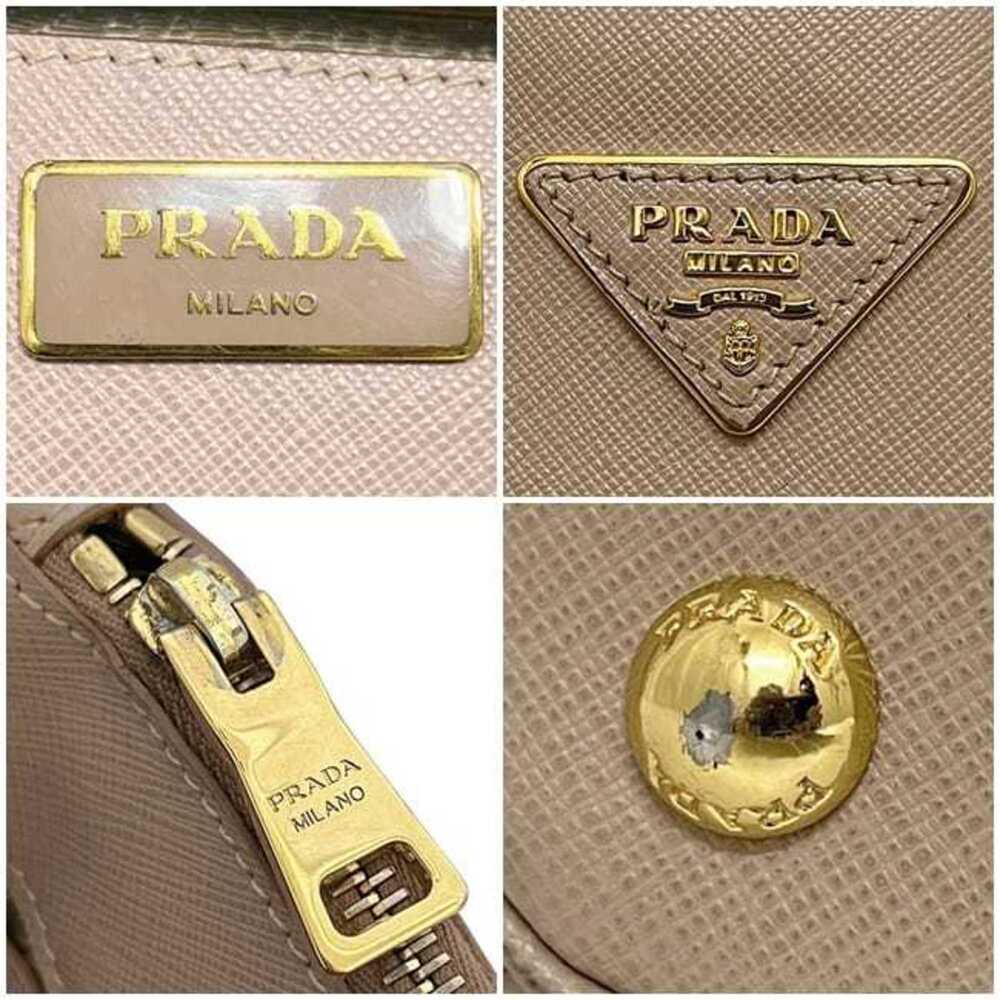 PRADA Cream Leather Saffiano Shoulder Bag - Picture 7 of 11